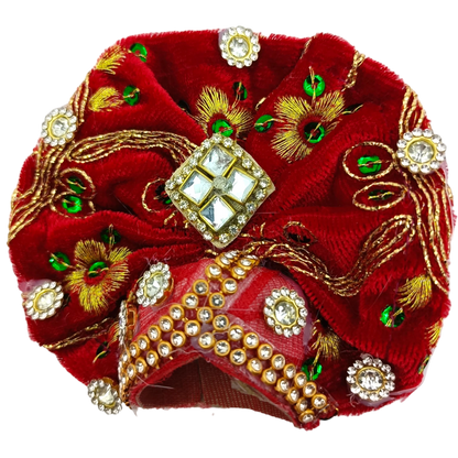 Balgopal Red Velvet Poshak Set