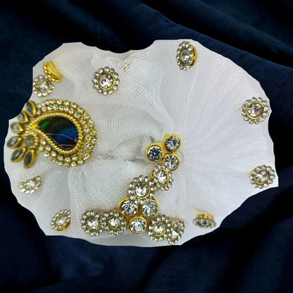 Laddu Gopal White Poshak Set